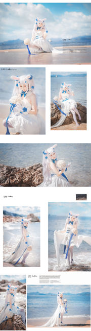 [Net Red COSER] Mignonne et populaire Coser Noodle Fairy - Robe de mariée Lafite